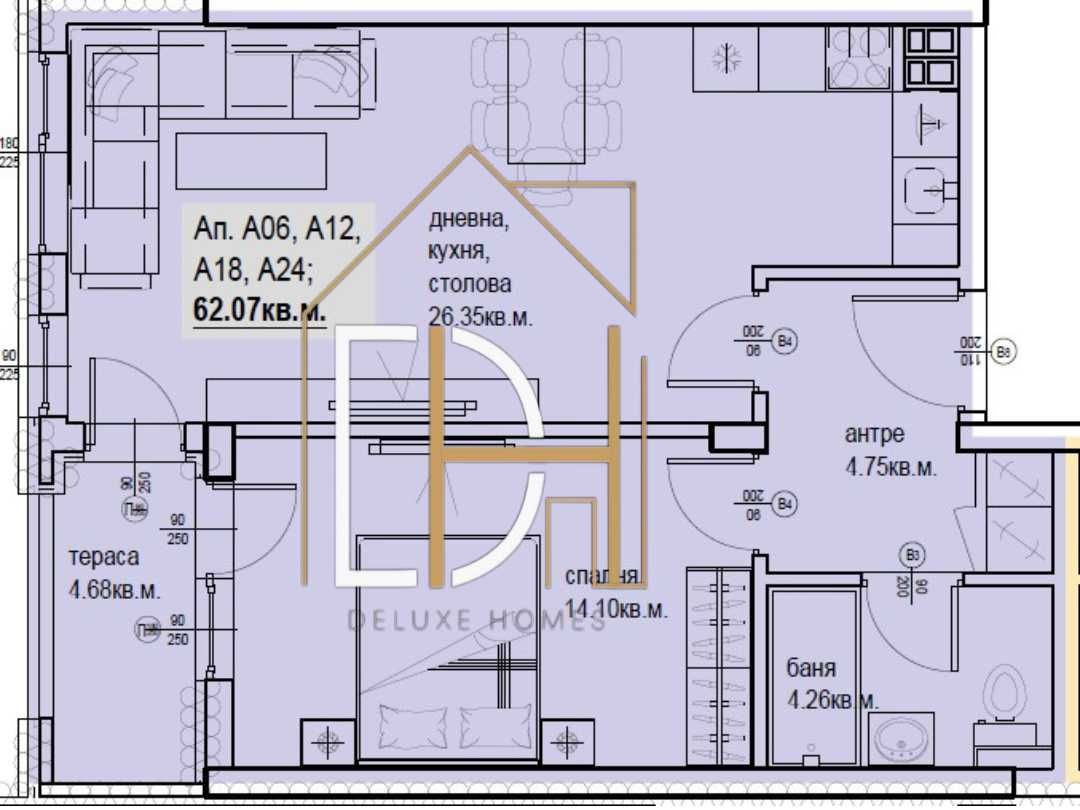 Двустаен апартамент в Пловдив, Кършияка - 71 кв.м за 1200 €/кв.м - Снимка #1