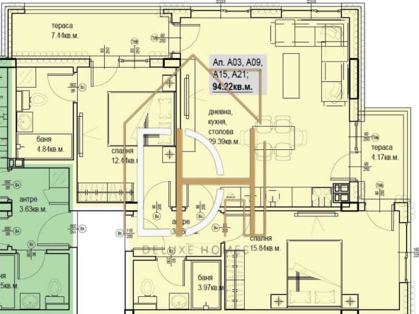 Тристаен апартамент в Пловдив, Кършияка - 108 кв.м за 1200 €/кв.м - Снимка #1