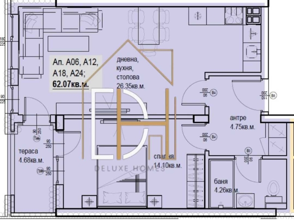 Двустаен апартамент в Пловдив, Кършияка - 70 кв.м за 1250 €/кв.м - Снимка #1