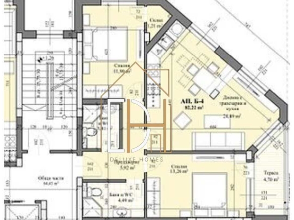 Тристаен апартамент в Пловдив, Христо Смирненски - 93 кв.м за 1416 €/кв.м - Снимка #1