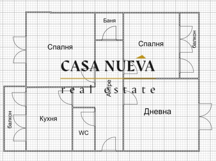 Тристаен апартамент в София, Борово - 76 кв.м за 1922 €/кв.м - Снимка #1