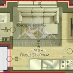 Едностаен апартамент в Велинград - 27 кв.м за 717 €/кв.м - Снимка #1