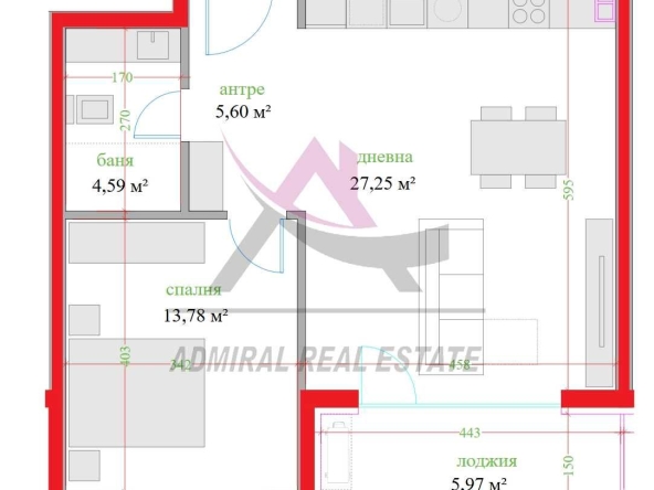 Двустаен апартамент в Варна, Трошево - 80 кв.м за 2438 €/кв.м - Снимка #1