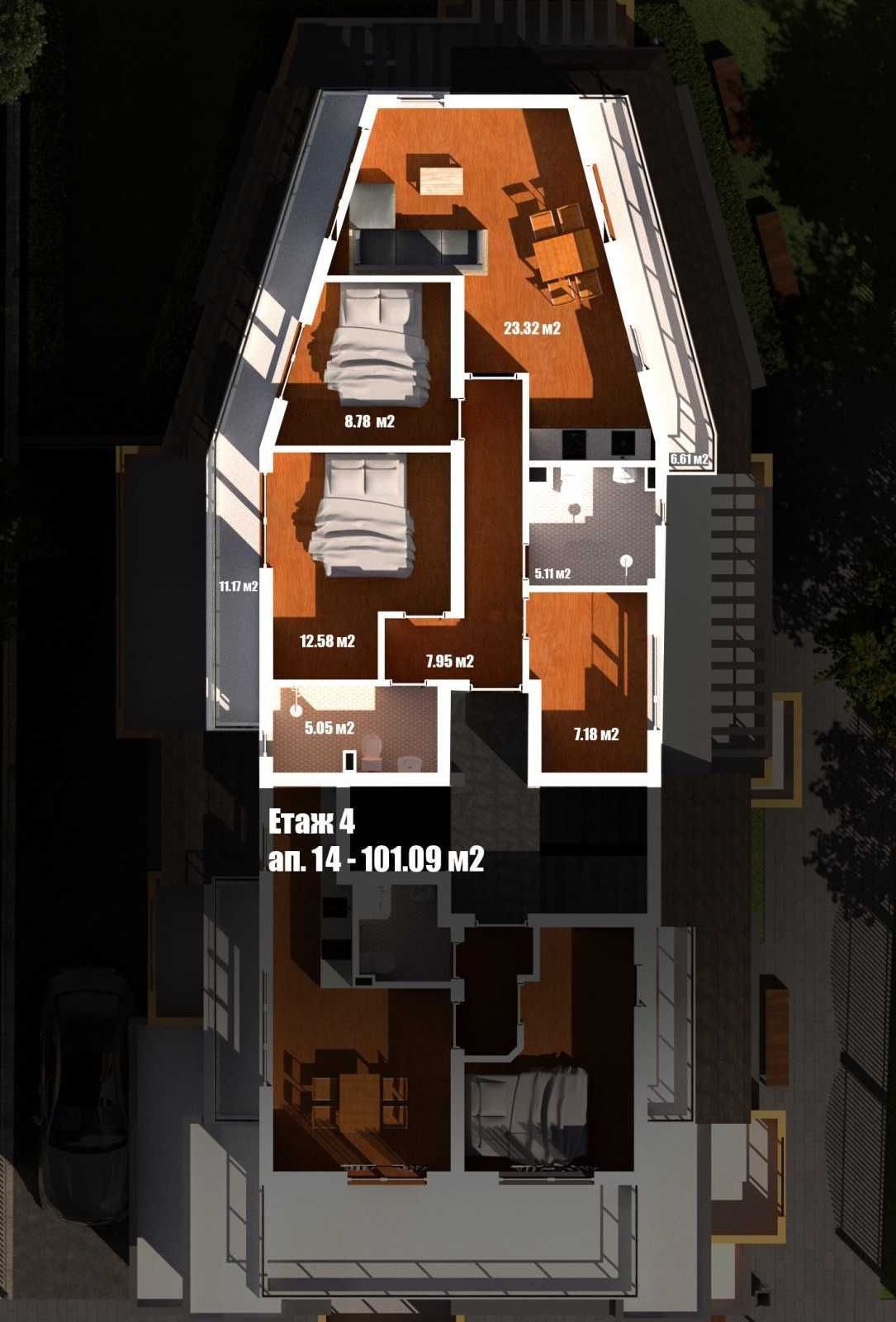 Многостаен апартамент в Благоевград, Широк център - 114 кв.м за 1200 €/кв.м - Снимка #1