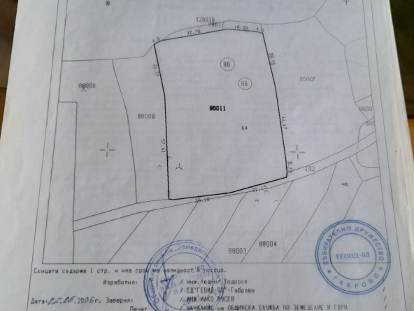 Парцел в с. Попари, Област Габрово - 9500 кв.м за 3 €/кв.м - Снимка #1