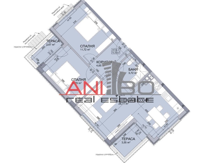 Тристаен апартамент в София, Овча купел - 92 кв.м за 1941 €/кв.м - Снимка #1