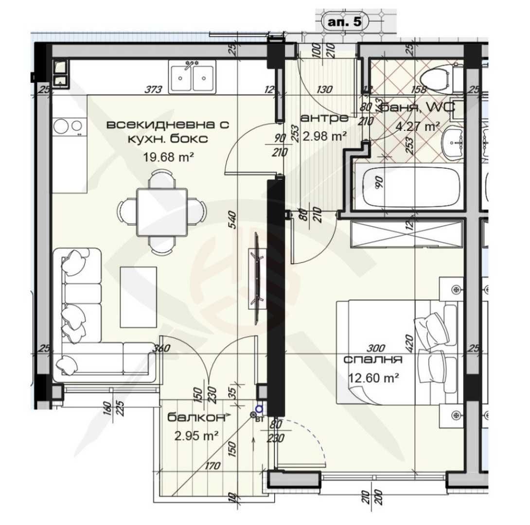 Двустаен апартамент в Варна, Виница - 63 кв.м за 1047 €/кв.м - Снимка #1