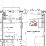 Двустаен апартамент в Стара Загора, Център - 67 кв.м за 1254 €/кв.м - Снимка #1