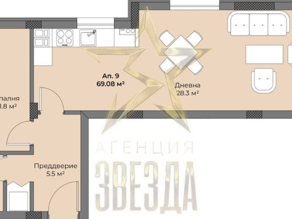 Двустаен апартамент в Пловдив, Беломорски - 81 кв.м за 467 €/кв.м - Снимка #1