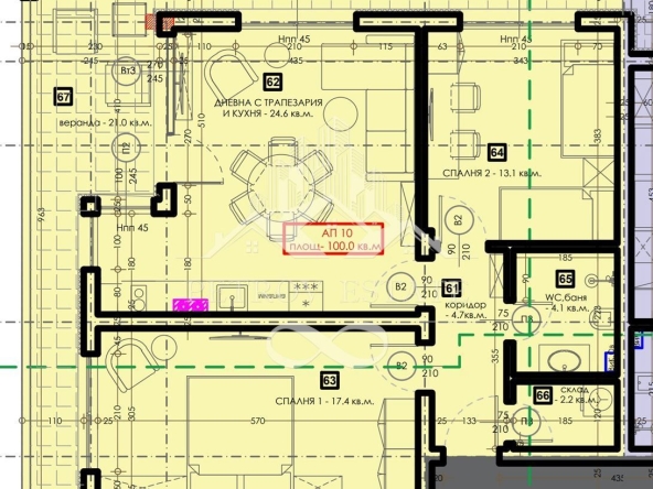 Тристаен апартамент в Велинград - 115 кв.м за 1099 €/кв.м - Снимка #1