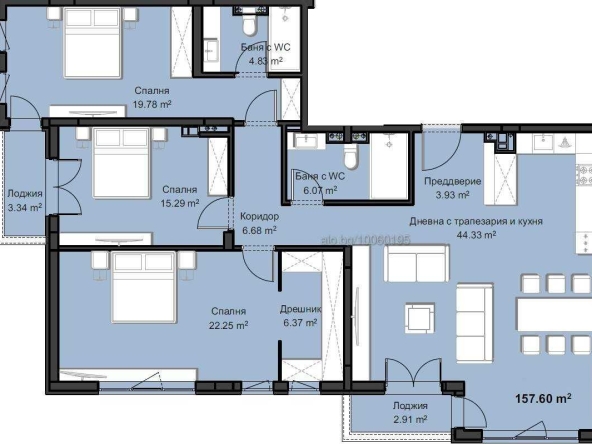 Многостаен апартамент в Пловдив, Христо Смирненски - 193 кв.м за 1353 €/кв.м - Снимка #1