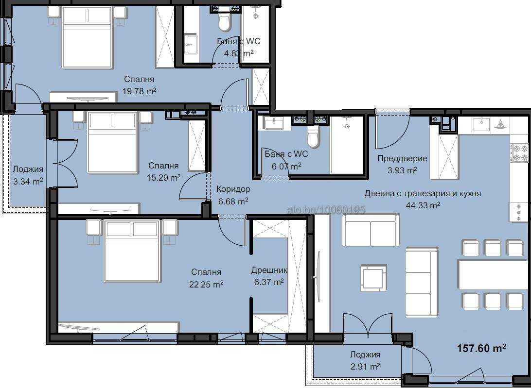 Многостаен апартамент в Пловдив, Христо Смирненски - 193 кв.м за 1353 €/кв.м - Снимка #1