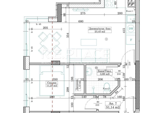 Двустаен апартамент в Варна, м-т Сотира - 59 кв.м за 1576 €/кв.м - Снимка #1
