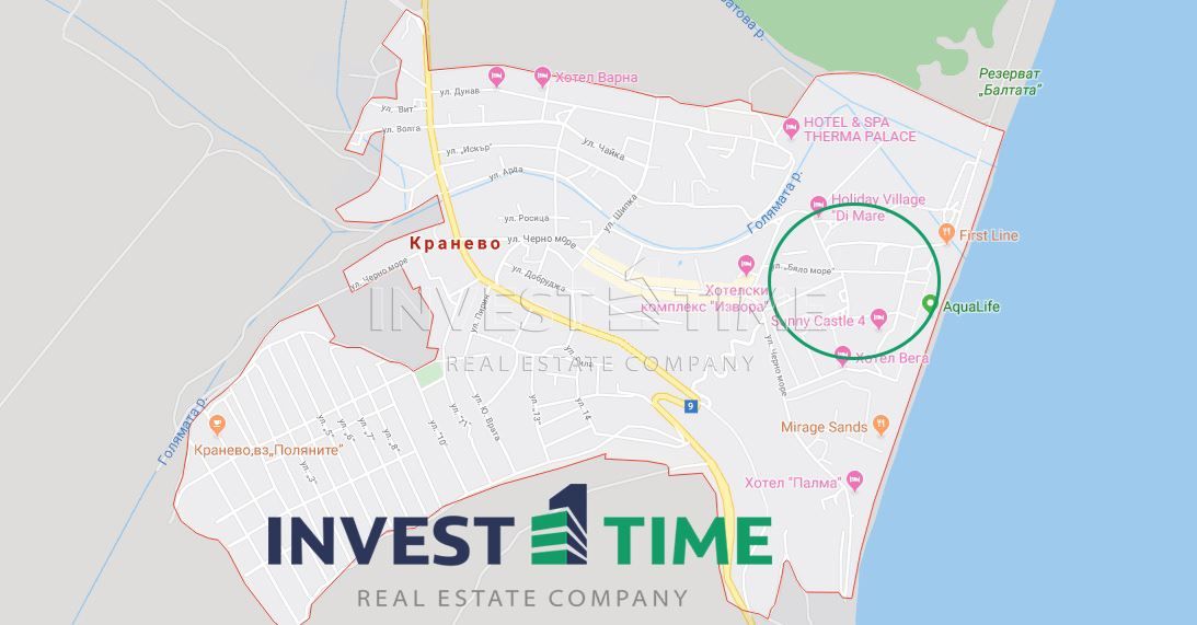 Парцел в с. Кранево, Област Добрич - 1504 кв.м за 77 €/кв.м - Снимка #1