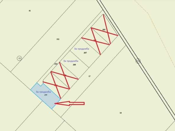 Парцел в с. Хераково, Област София-област - 661 кв.м за 47 €/кв.м - Снимка #1
