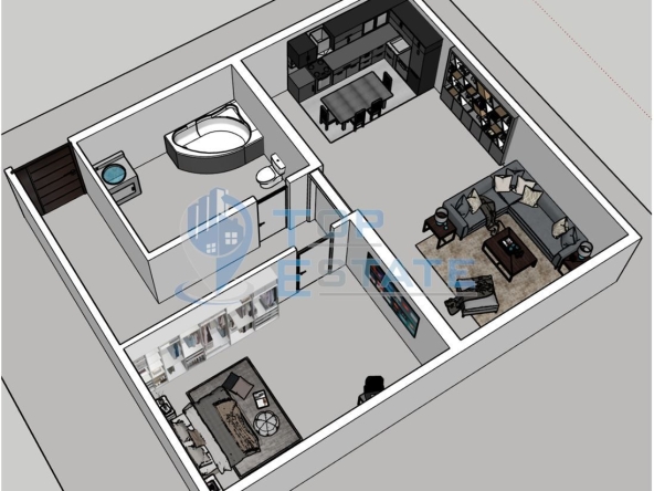 Двустаен апартамент в Велико Търново, Бузлуджа - 79 кв.м за 1055 €/кв.м - Снимка #1