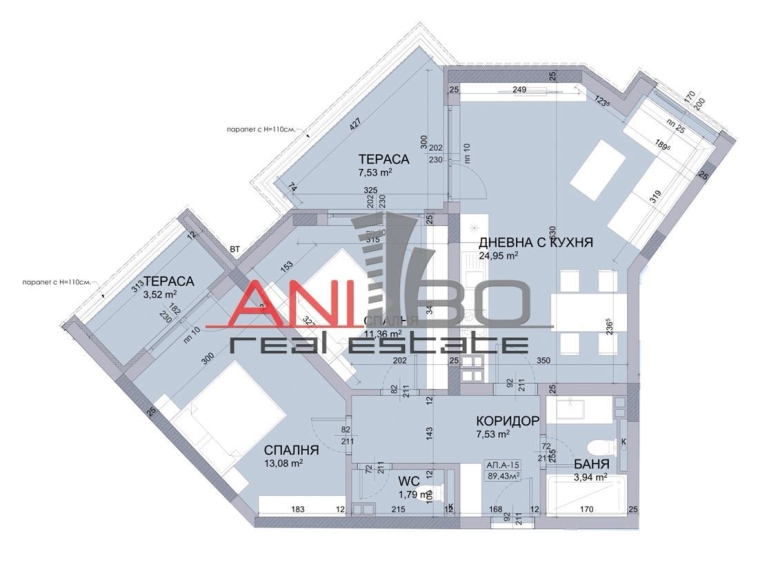 Тристаен апартамент в София, Овча купел 1 - 107 кв.м за 970 €/кв.м - Снимка #1