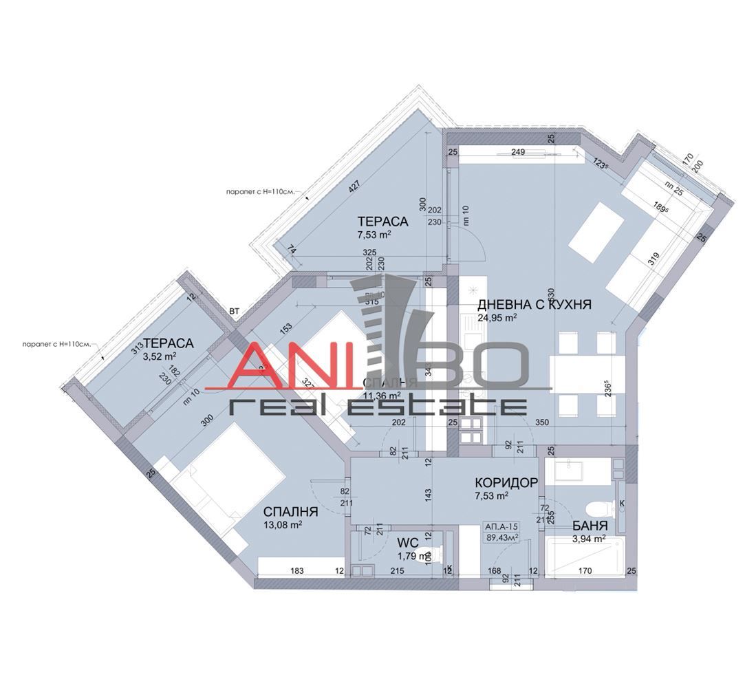 Тристаен апартамент в София, Овча купел 1 - 107 кв.м за 970 €/кв.м - Снимка #1