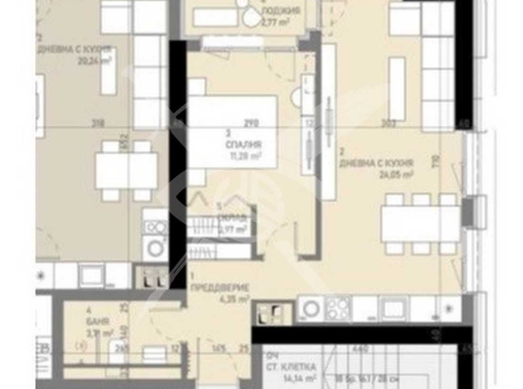 Двустаен апартамент в София, Банишора - 73 кв.м за 1146 €/кв.м - Снимка #1