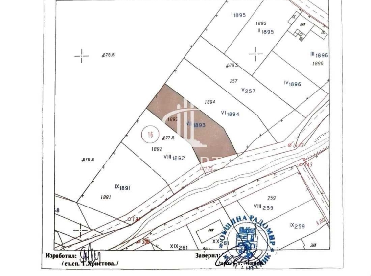 Парцел в с. Долна Диканя, Област Перник - 991 кв.м за 34 €/кв.м - Снимка #1