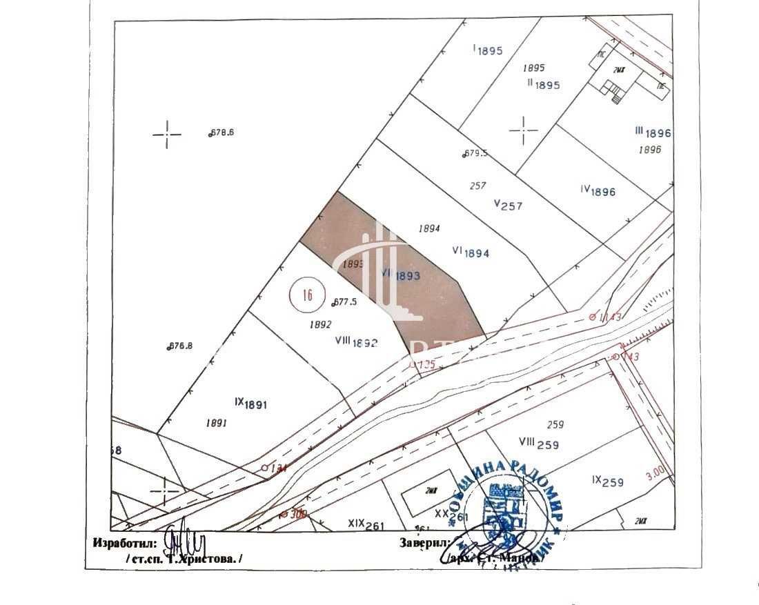 Парцел в с. Долна Диканя, Област Перник - 991 кв.м за 34 €/кв.м - Снимка #1