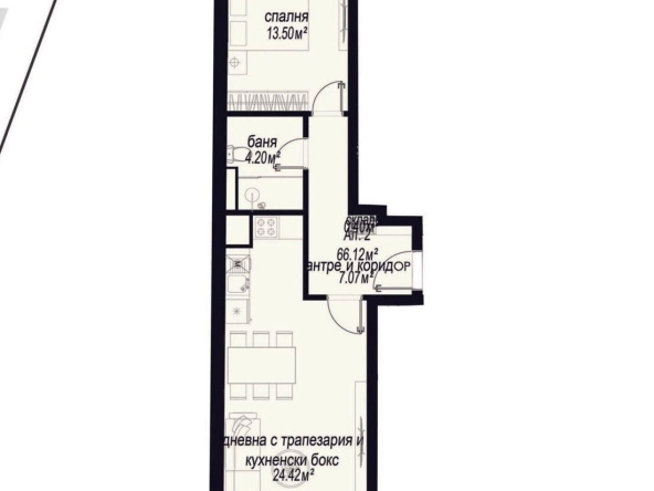 Двустаен апартамент в София, Зона Б-5 - 66 кв.м за 1762 €/кв.м - Снимка #1