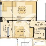 Двустаен апартамент в Варна, м-т Пчелина - 57 кв.м за 1027 €/кв.м - Снимка #1