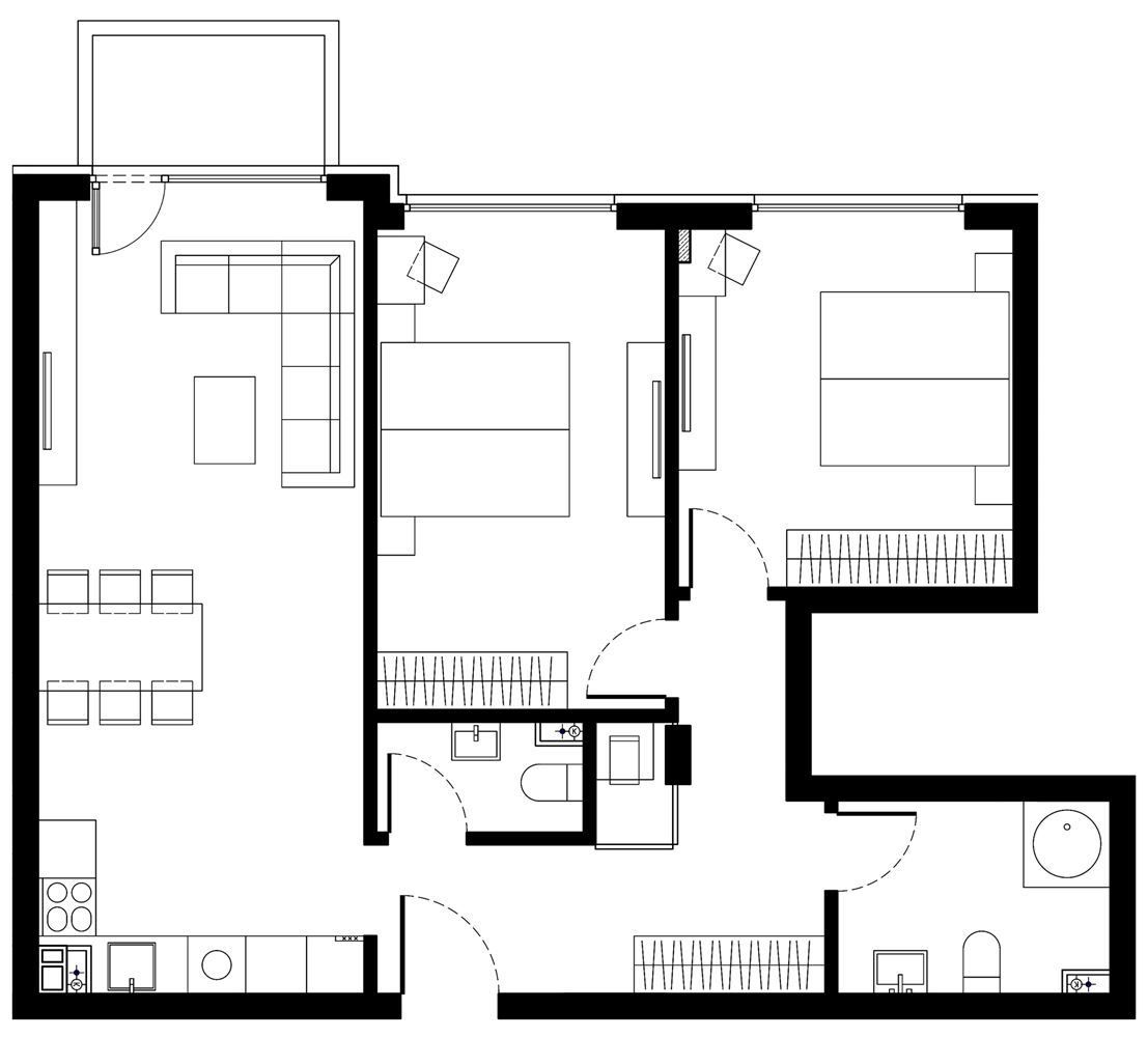 Тристаен апартамент в София, Малинова долина - 107 кв.м за 2511 €/кв.м - Снимка #1