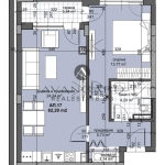 Двустаен апартамент в Пловдив, Тракия - 72 кв.м за 1113 €/кв.м - Снимка #1