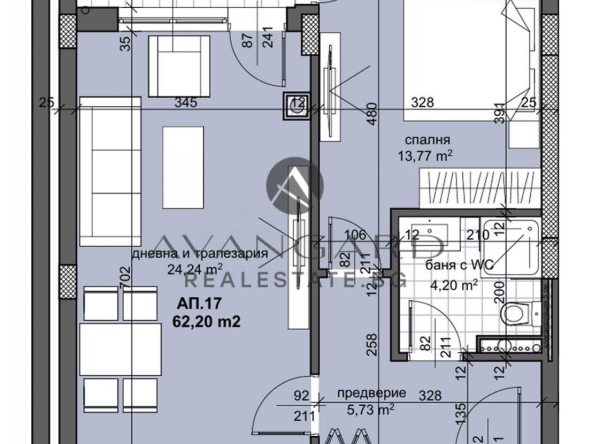 Двустаен апартамент в Пловдив, Тракия - 72 кв.м за 1113 €/кв.м - Снимка #1