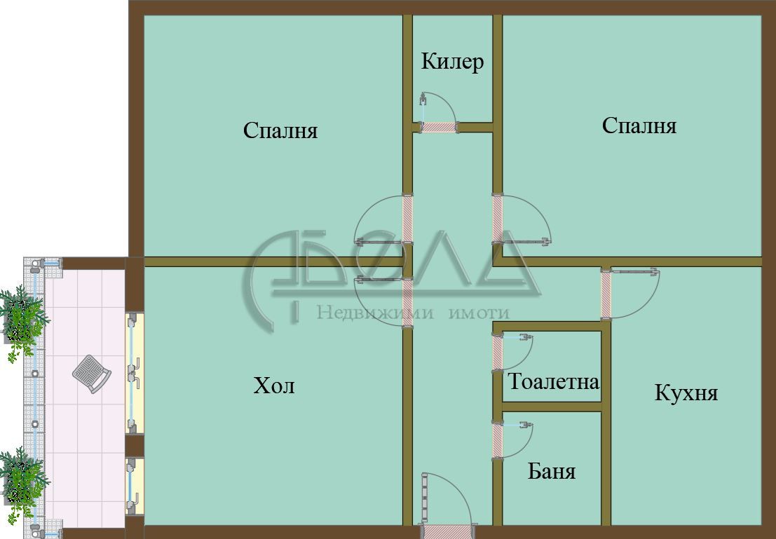 Тристаен апартамент в София, Красно село - 87 кв.м за 2242 €/кв.м - Снимка #1