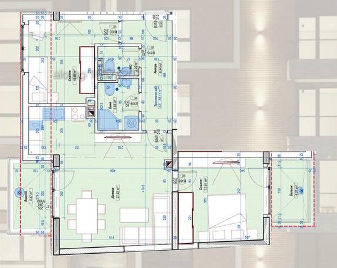 Тристаен апартамент в София, Слатина - 107 кв.м за 2221 €/кв.м - Снимка #1