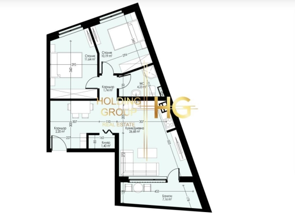 Тристаен апартамент в Варна, Възраждане 4 - 95 кв.м за 1197 €/кв.м - Снимка #1