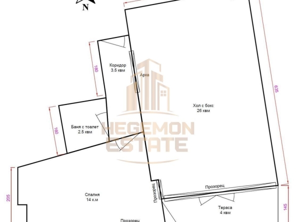 Двустаен апартамент в Варна, Гръцка махала - 51 кв.м за 3628 €/кв.м - Снимка #1