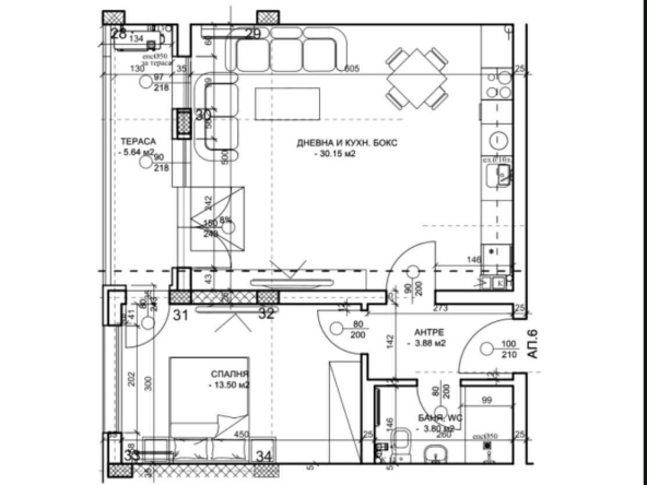 Двустаен апартамент в Пловдив, Южен - 86 кв.м за 1152 €/кв.м - Снимка #1