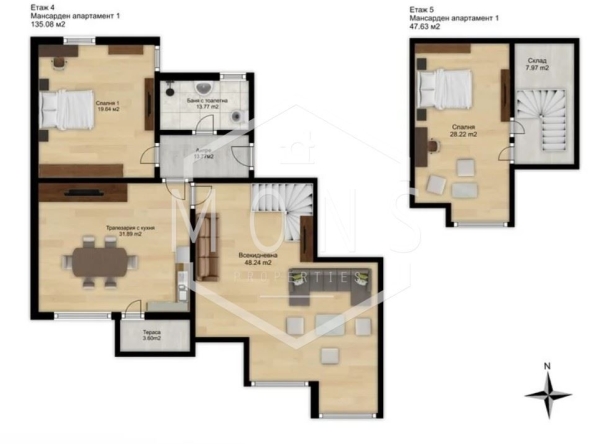 Мезонет в Габрово, Център - 150 кв.м за 612 €/кв.м - Снимка #1