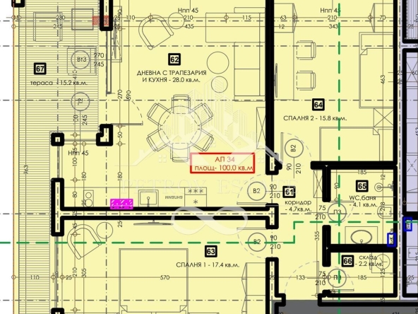 Тристаен апартамент в Велинград - 118 кв.м за 1096 €/кв.м - Снимка #1