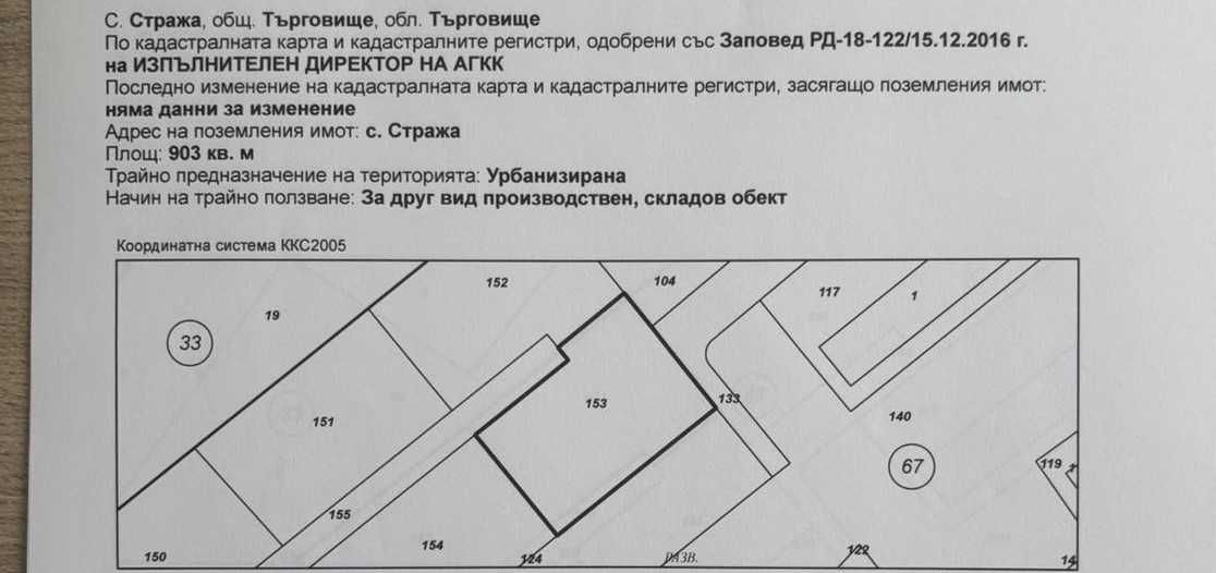 Парцел в с. Стража, Област Търговище - 903 кв.м за 29 €/кв.м - Снимка #1