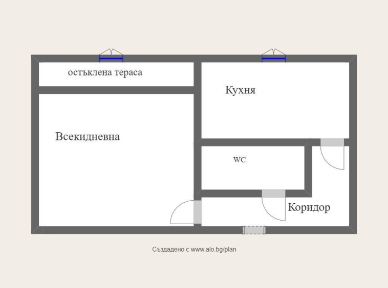 Едностаен апартамент в Бургас, Славейков - 40 кв.м за 1135 €/кв.м - Снимка #1