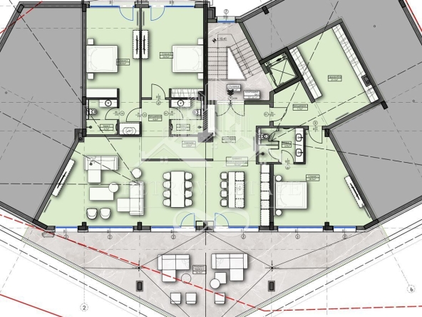 Четиристаен апартамент в Велинград - 302 кв.м за 1500 €/кв.м - Снимка #1