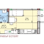 Едностаен апартамент в Русе, Широк център - 35 кв.м за 689 €/кв.м - Снимка #1
