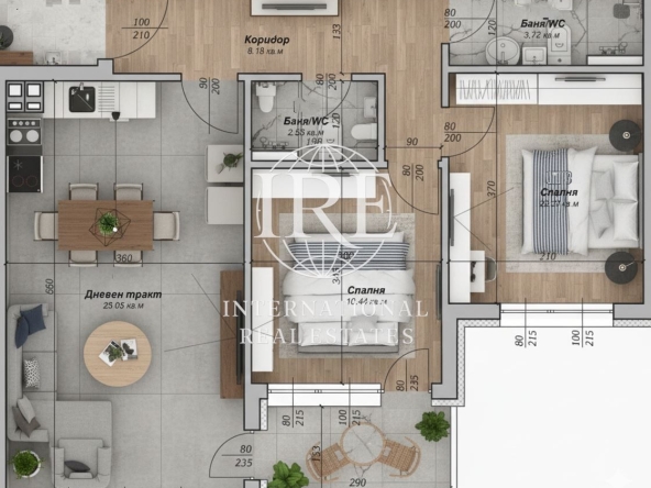 Тристаен апартамент в Варна, Възраждане 3 - 90 кв.м за 1462 €/кв.м - Снимка #1