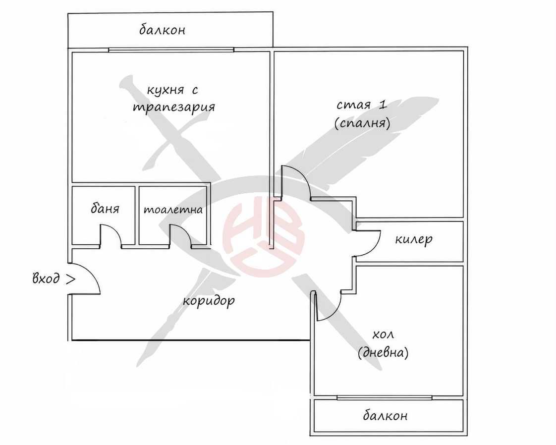 Тристаен апартамент в Варна, Възраждане 2 - 59 кв.м за 1296 €/кв.м - Снимка #1