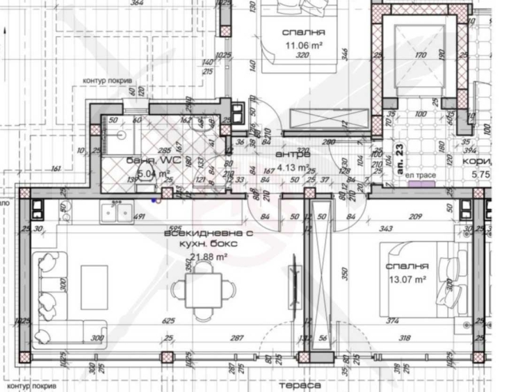 Тристаен апартамент в Варна, Виница - 88 кв.м за 568 €/кв.м - Снимка #1
