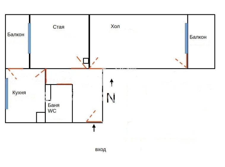 Двустаен апартамент в София, Хаджи Димитър - 66 кв.м за 1159 €/кв.м - Снимка #1