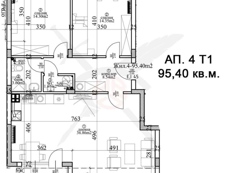 Тристаен апартамент в Варна, Гръцка махала - 148 кв.м за 1503 €/кв.м - Снимка #1