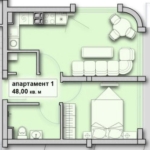 Двустаен апартамент в Созопол - 54 кв.м за 1038 €/кв.м - Снимка #1