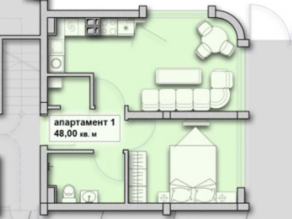 Двустаен апартамент в Созопол - 54 кв.м за 1038 €/кв.м - Снимка #1