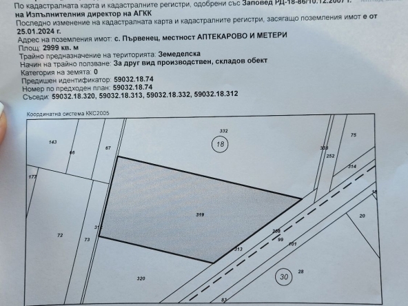 Парцел в Пловдив, Индустриална зона - Изток - 2999 кв.м за 58 €/кв.м - Снимка #1