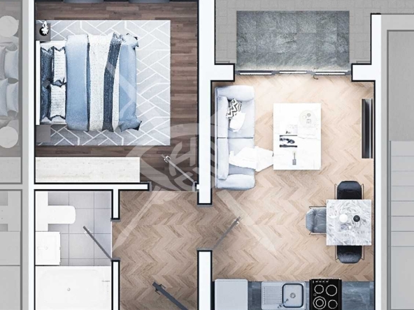 Двустаен апартамент в София, Център - 59 кв.м за 1017 €/кв.м - Снимка #1